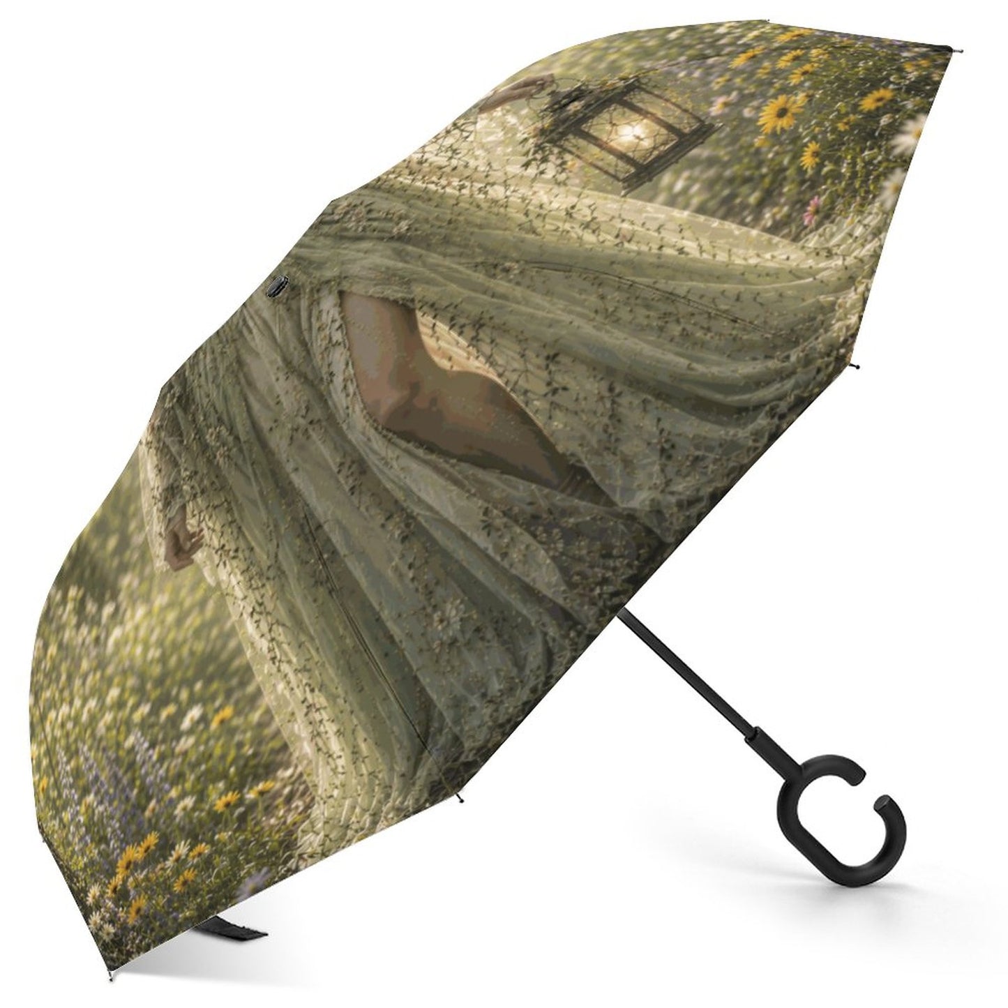 Elen of the Way Spring Car Reverse Umbrella