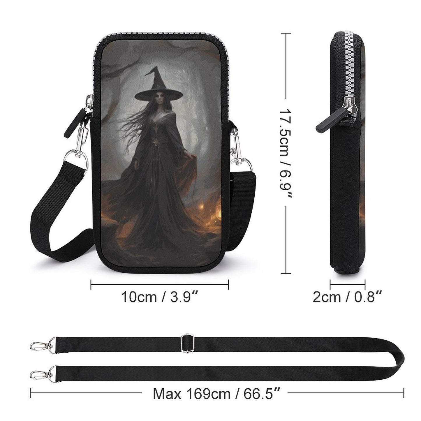 The Witch Cell Phone Crossbody Pouch