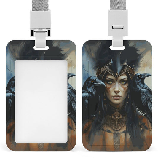 Morrigan and Crows Vertical ID Badge Holder