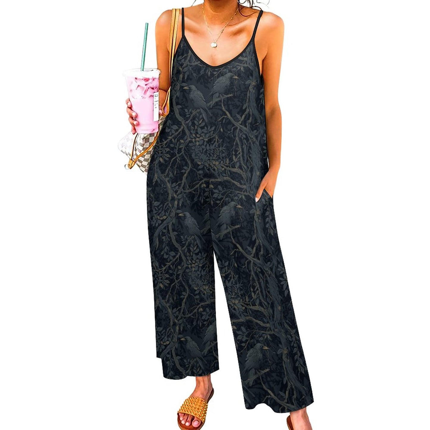 Suspender Jumpsuit LTY007 (All-Over Printing)