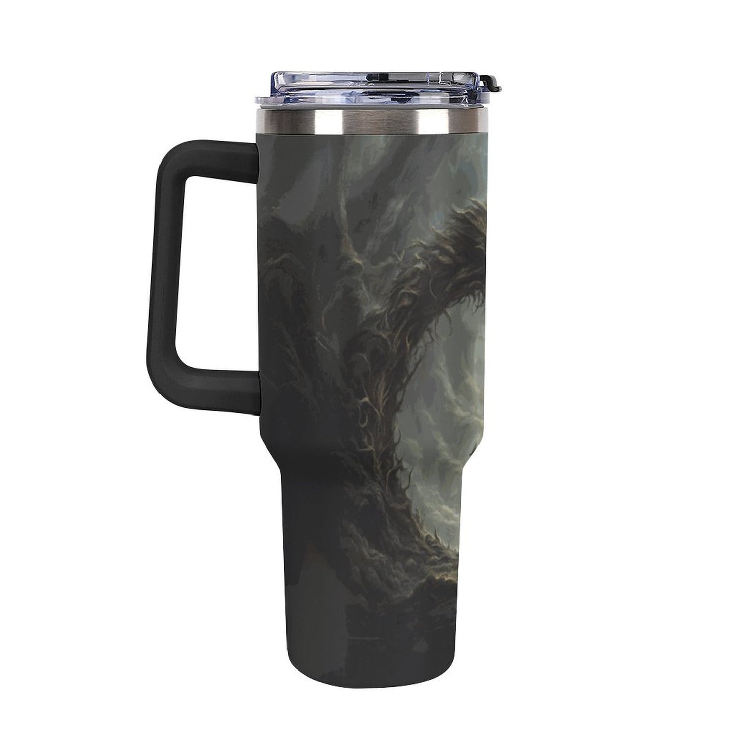 40oz Insulated Tumbler with Handle and Straw