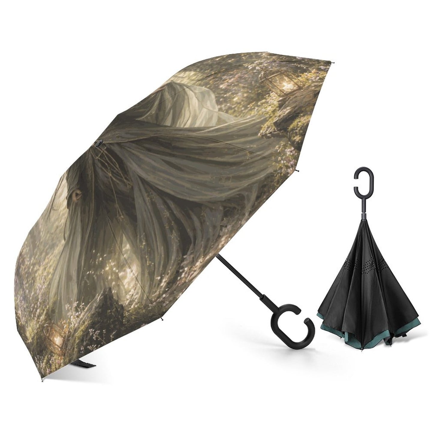 The Witch Springtime Car Reverse Umbrella