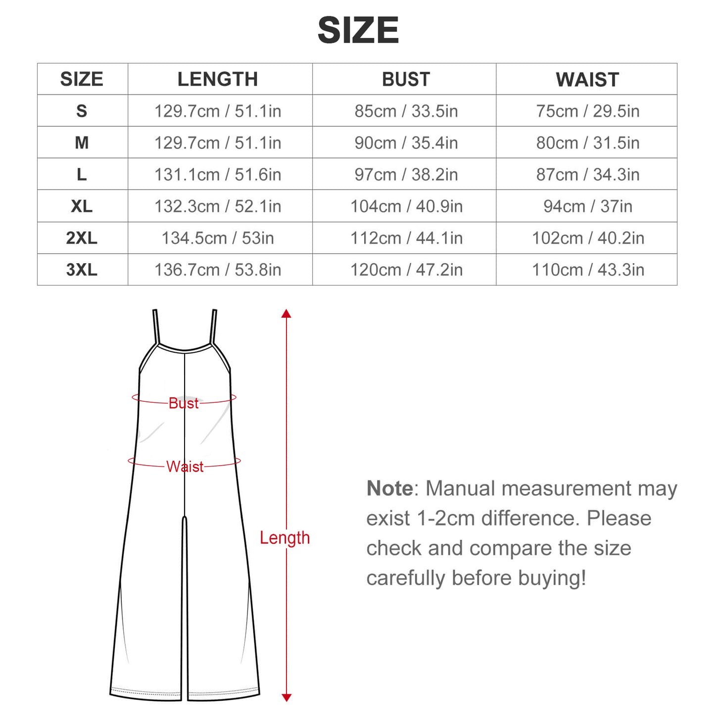 Suspender Jumpsuit LTY007 (All-Over Printing)