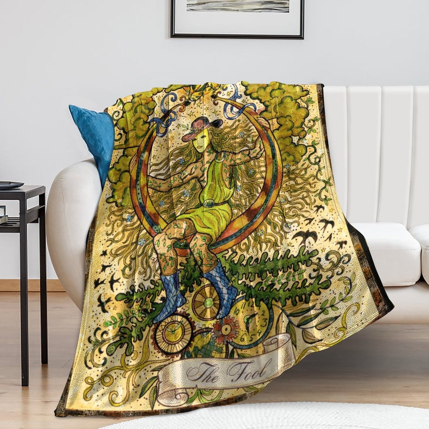 The Fool Tarot 250gsm Flannel Fleece Blanket-40"x50"