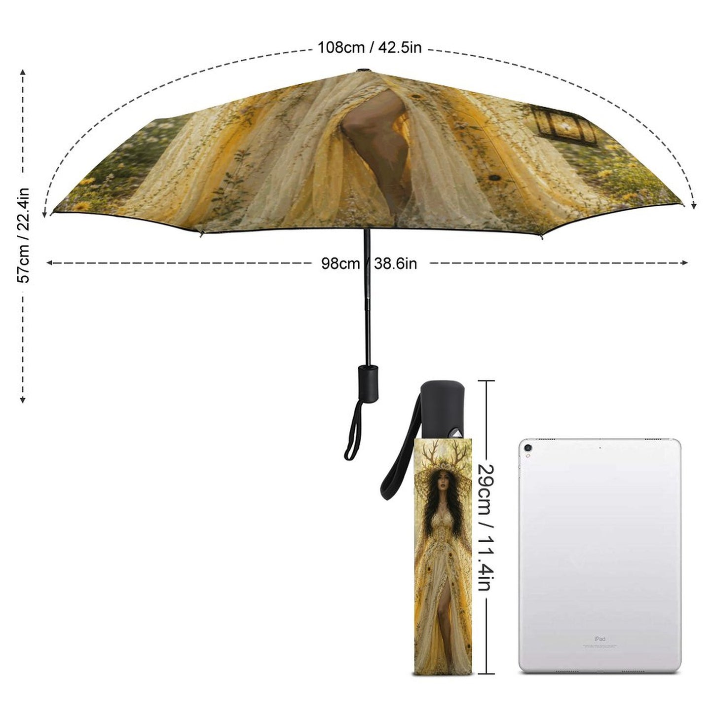 Tri-fold Automatic Umbrella