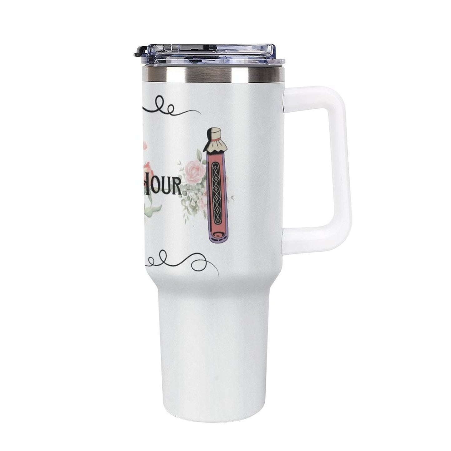 The Witching Hour 40oz Insulated Tumbler with Handle and Straw