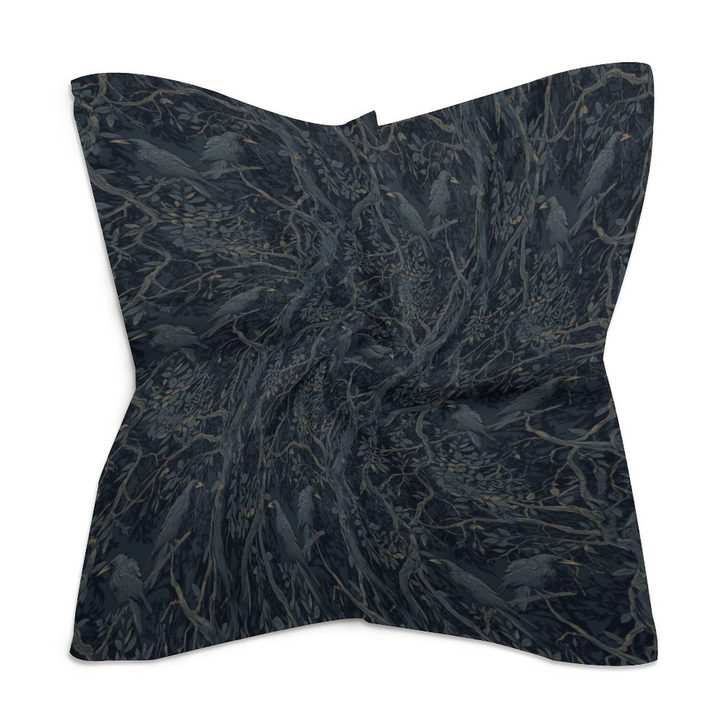 Square Printed Scarves with Skin-friendly Imitated Silk