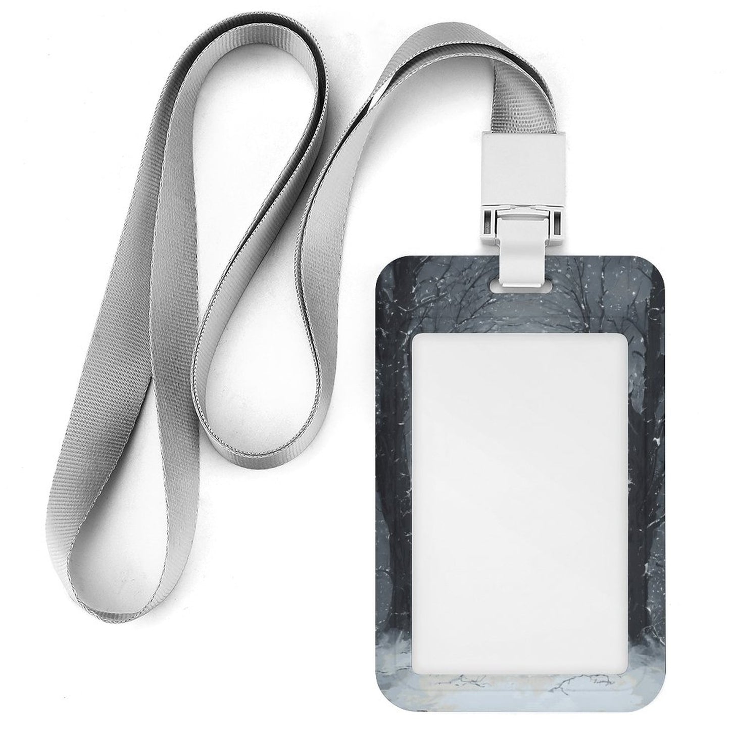 Winter Witch Vertical ID Badge Holder