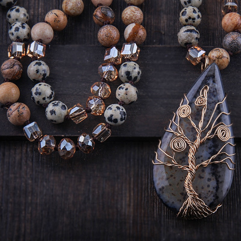 Bohemian Natural Stone Necklace - The Witchy Gypsy