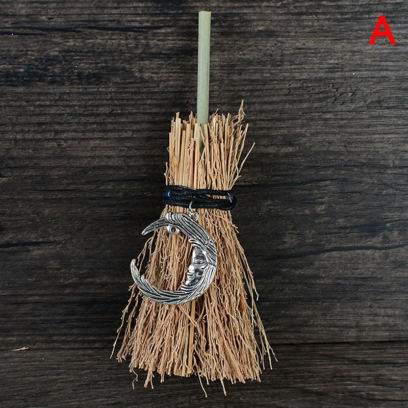 Wiccan Celtic Pentagram Mini Witch Broom - The Witchy Gypsy