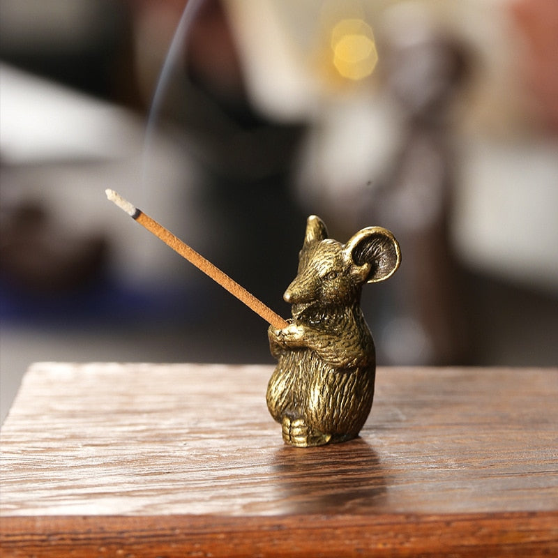 Cute Mini Metal Chinese Zodiac Incense Stick Holder - The Witchy Gypsy