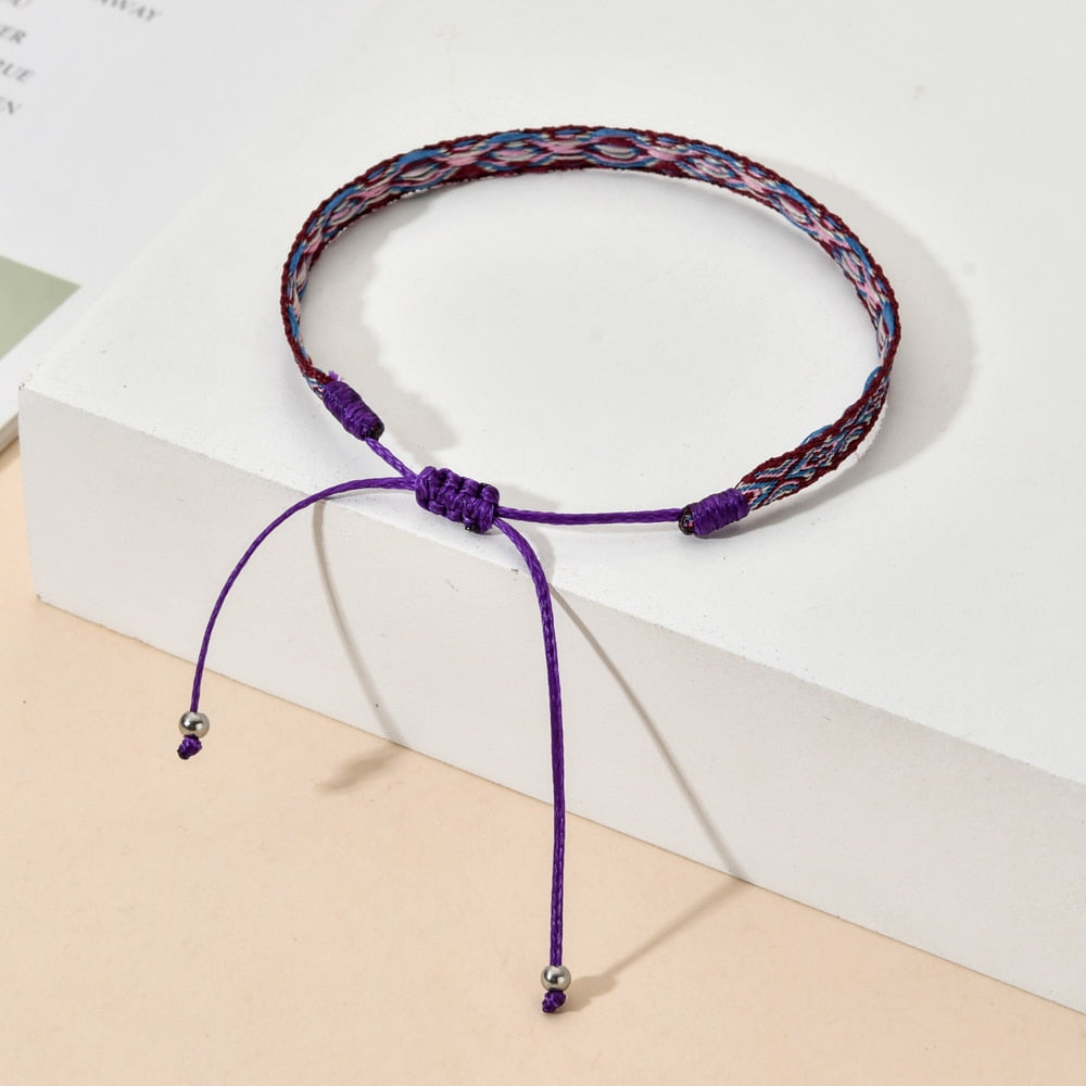 Boho Colorful Woven Rope String Bracelet - The Witchy Gypsy