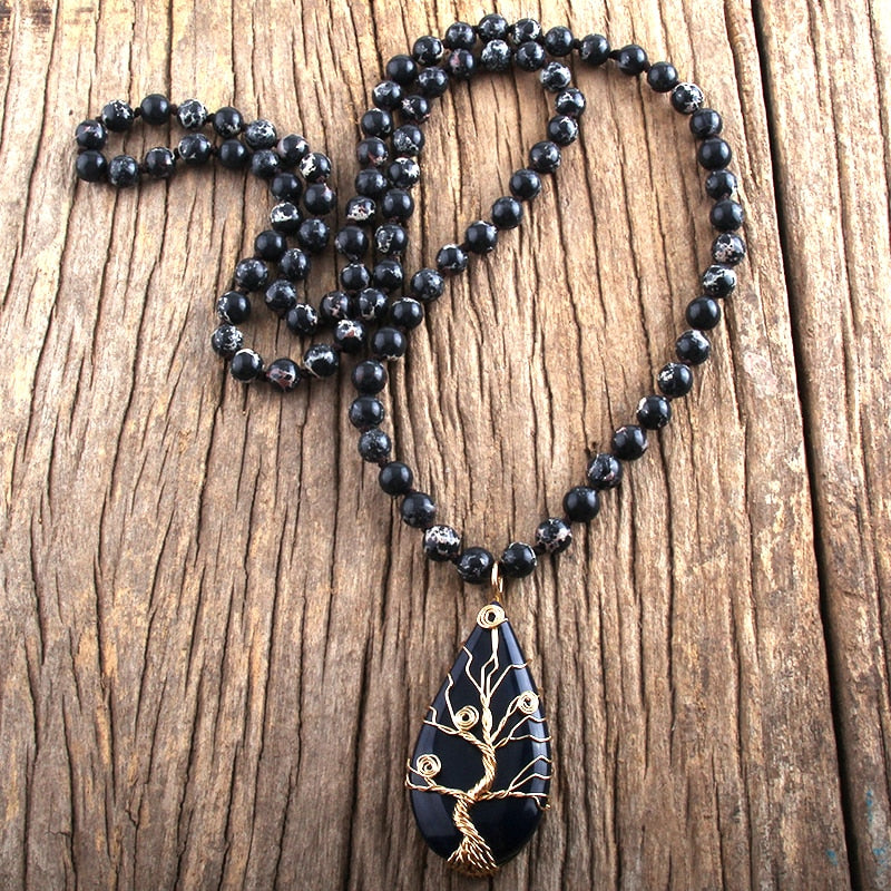 Bohemian Natural Stone Necklace - The Witchy Gypsy