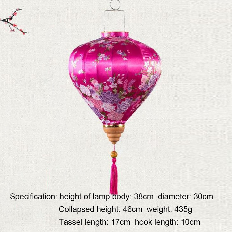 Flower Printed Hanging Cloth Lantern - The Witchy Gypsy