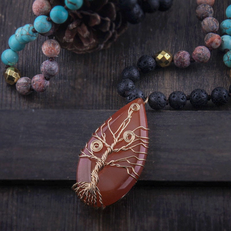 Bohemian Natural Stone Necklace - The Witchy Gypsy