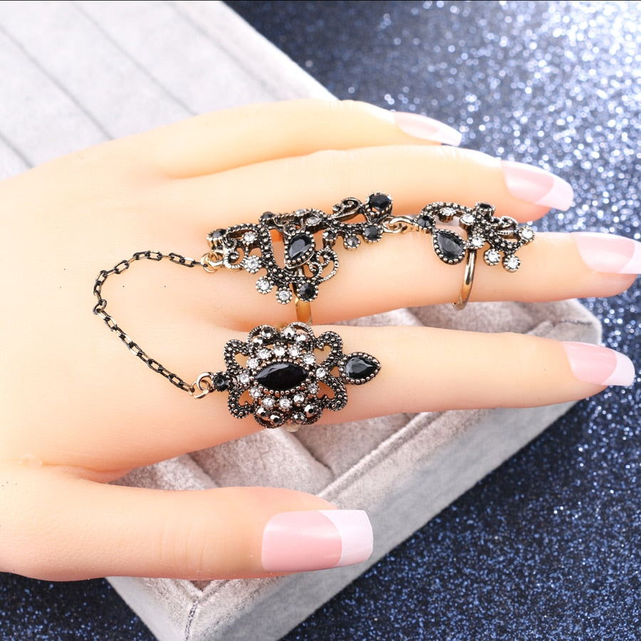 Turkish Double Finger Ring - The Witchy Gypsy