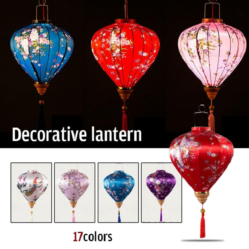 Flower Printed Hanging Cloth Lantern - The Witchy Gypsy