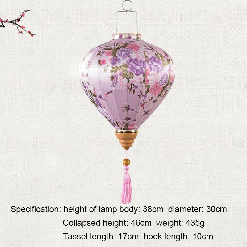 Flower Printed Hanging Cloth Lantern - The Witchy Gypsy