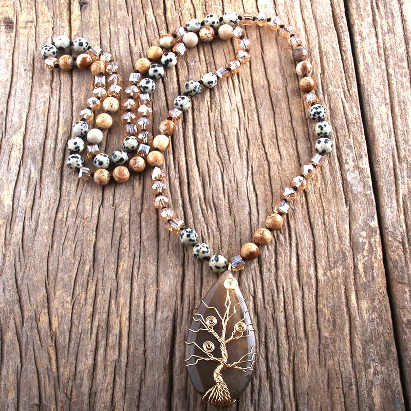 Bohemian Natural Stone Necklace - The Witchy Gypsy