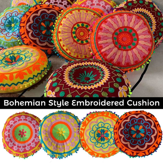 Bohemian Moroccan Embroidered Thick Cushion - The Witchy Gypsy