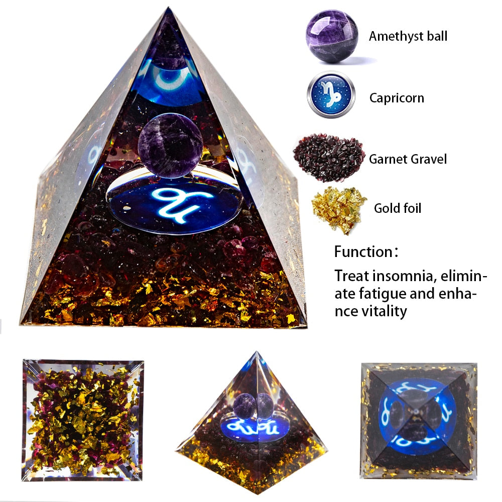 Natural Crystal Energy Generator Pyramid - The Witchy Gypsy