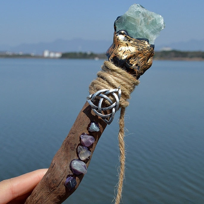 Crystal branch wiccan wand - The Witchy Gypsy