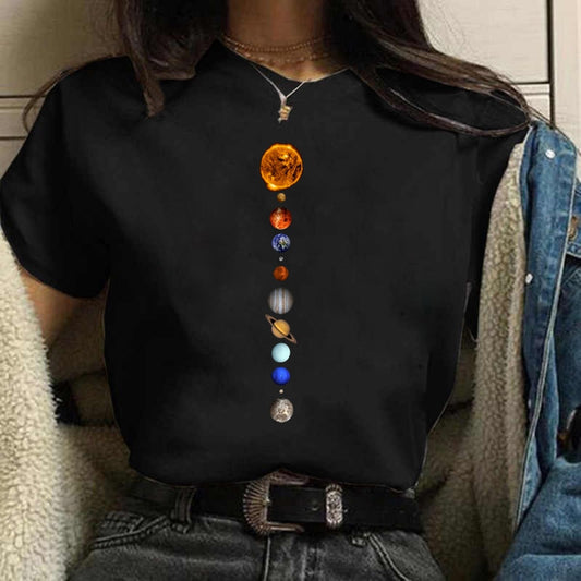 Universe planets Print Tshirt - The Witchy Gypsy