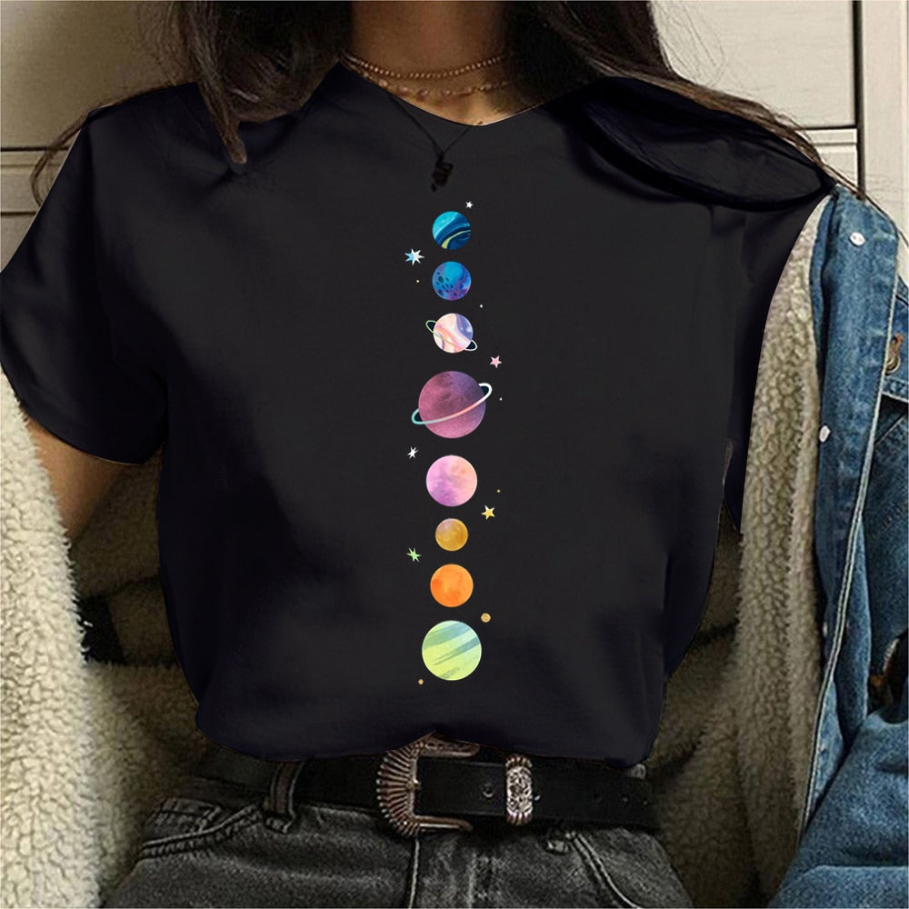 Universe planets Print Tshirt - The Witchy Gypsy