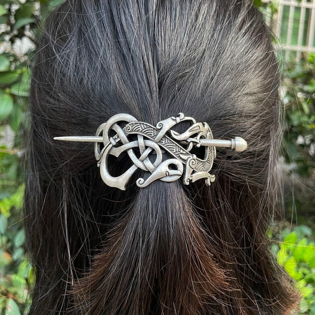 Norse Viking hair clip barrette - The Witchy Gypsy