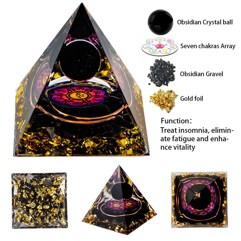 Natural Crystal Energy Generator Pyramid - The Witchy Gypsy