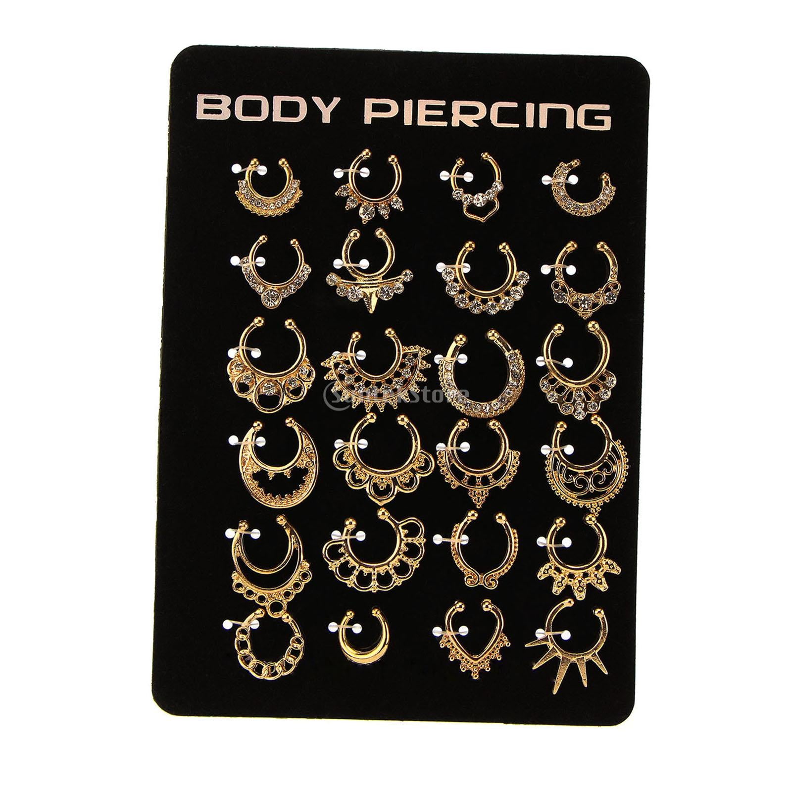 21pcs Nose Fake Septum Ring - The Witchy Gypsy