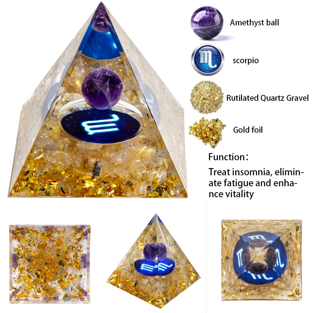 Natural Crystal Energy Generator Pyramid - The Witchy Gypsy