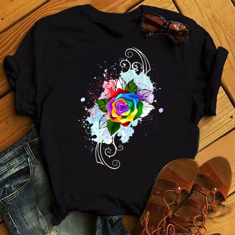 Colorful Butterfly Enfinity T Shirt - The Witchy Gypsy