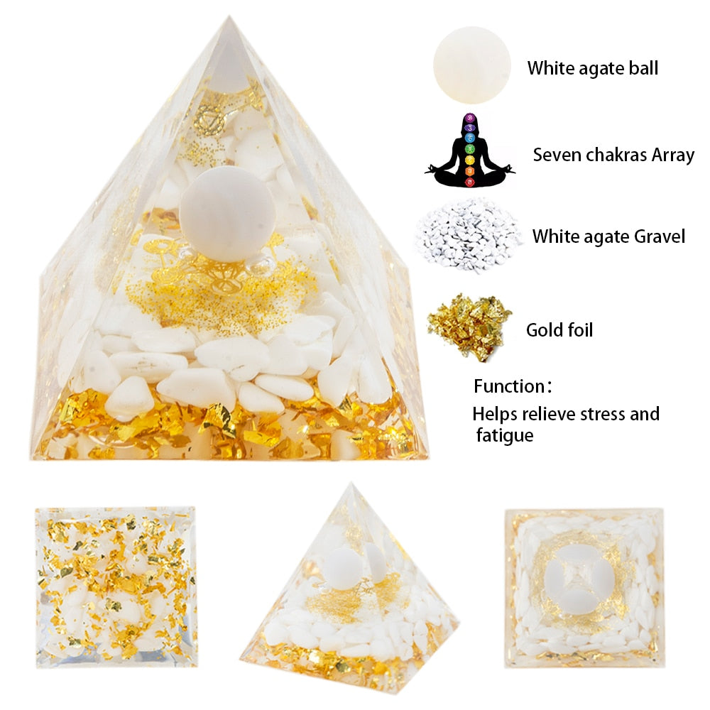 Natural Crystal Energy Generator Pyramid - The Witchy Gypsy