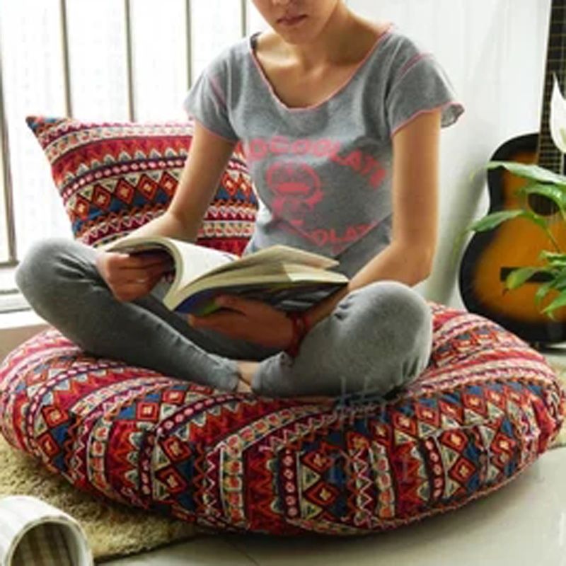 New Boho Luxury Fashion Thickened Removable and Washable Cotton and Linen Futon Cushion- The Witchy Gypsy