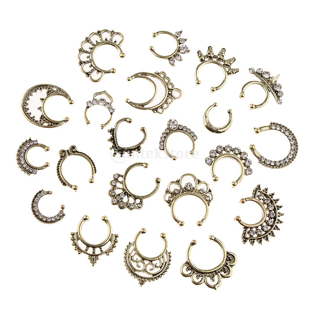 21pcs Nose Fake Septum Ring - The Witchy Gypsy