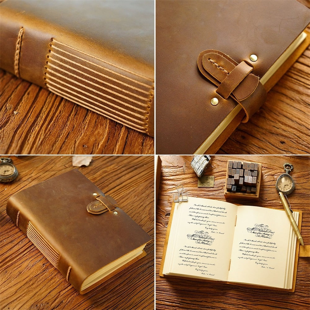 Genuine Leather Witchy Journal Lock Diary- The Witchy Gypsy