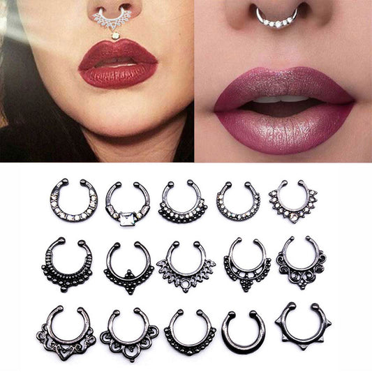 5 PCS Set Faux Septum Piercing - The Witchy Gypsy