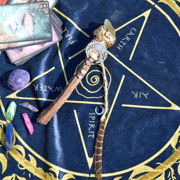 Crystal branch wiccan wand - The Witchy Gypsy