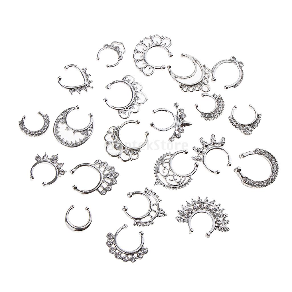 21pcs Nose Fake Septum Ring - The Witchy Gypsy