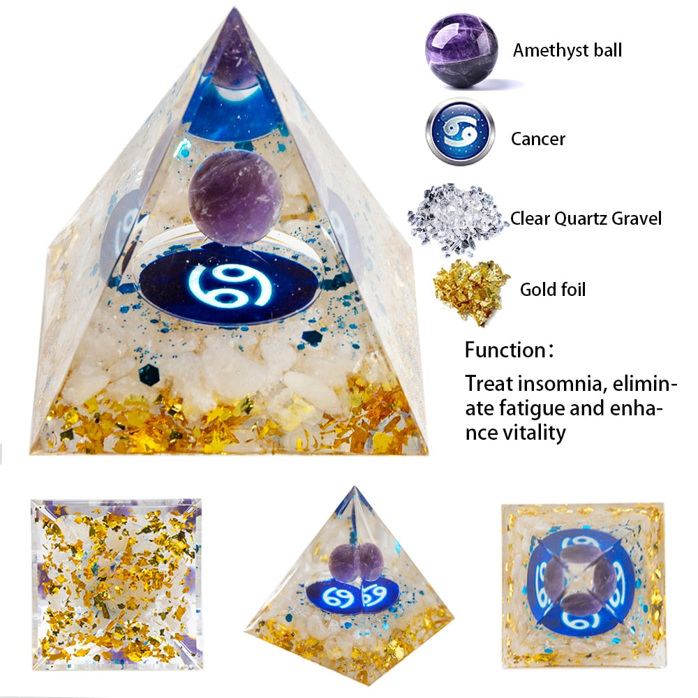 Natural Crystal Energy Generator Pyramid - The Witchy Gypsy