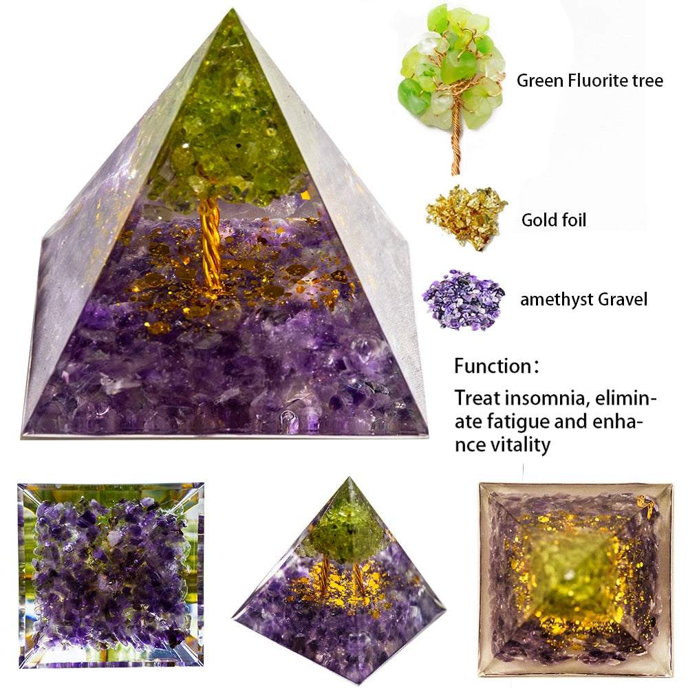 Natural Crystal Energy Generator Pyramid - The Witchy Gypsy