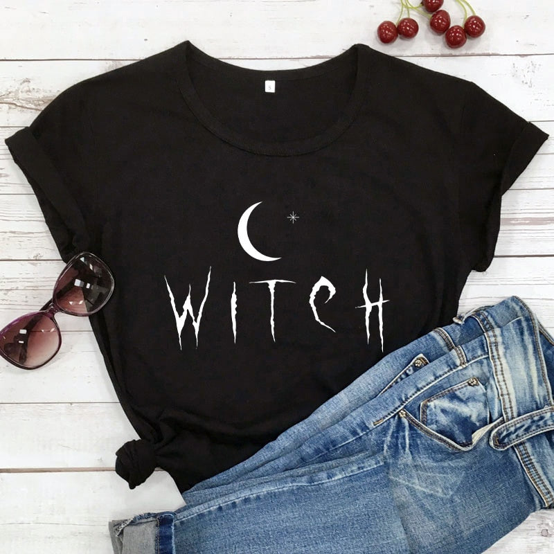 Witch Star Moon T Shirt Short - The Witchy Gypsy