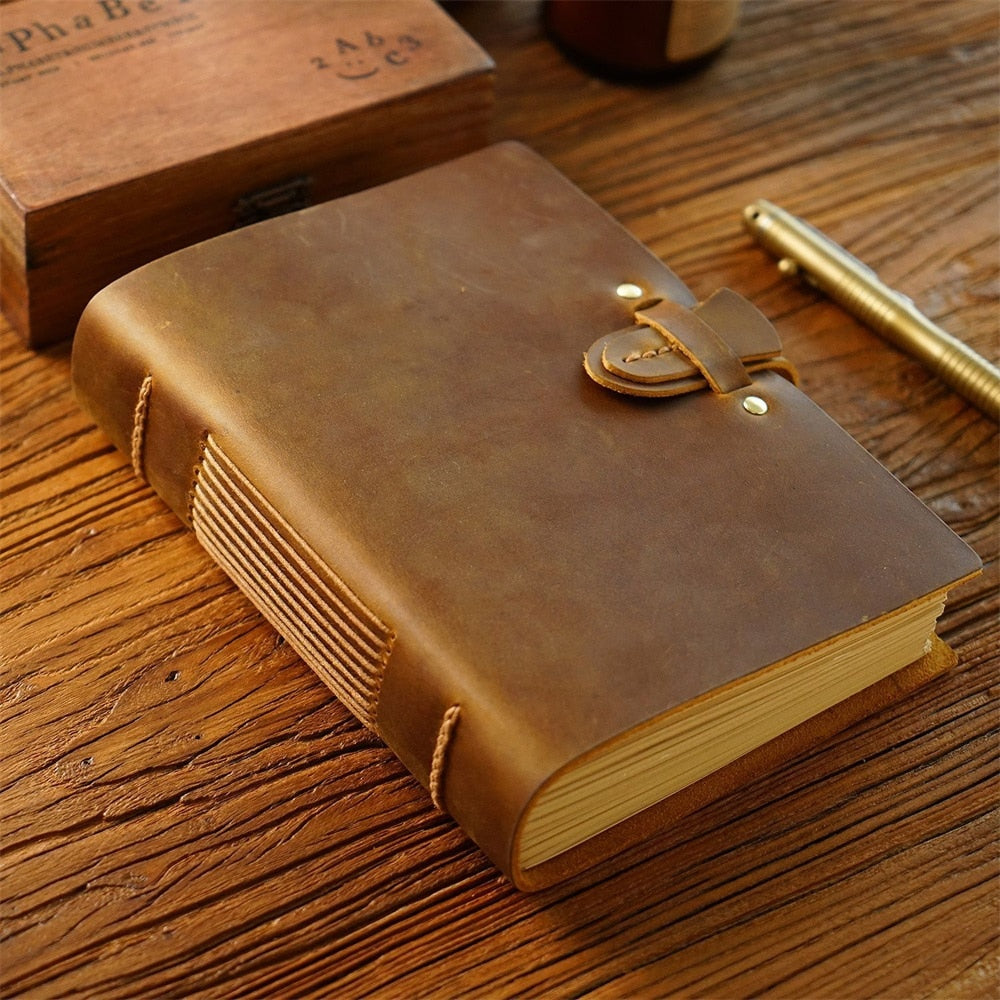 Genuine Leather Witchy Journal Lock Diary - The Witchy Gypsy