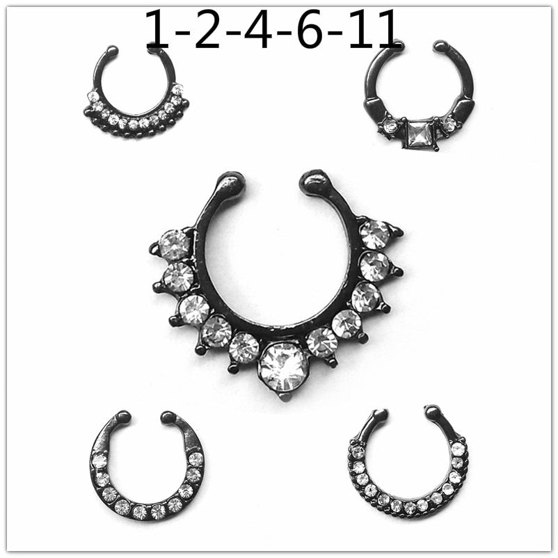 5 PCS Set Faux Septum Piercing - The Witchy Gypsy