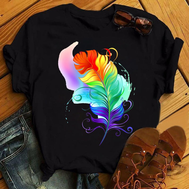 Colorful Butterfly Enfinity T Shirt - The Witchy Gypsy