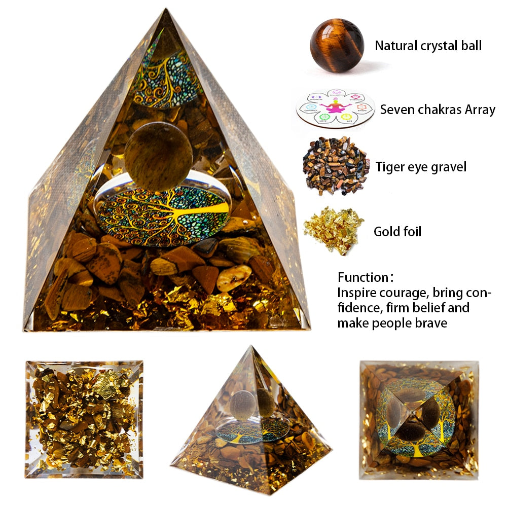 Natural Crystal Energy Generator Pyramid - The Witchy Gypsy