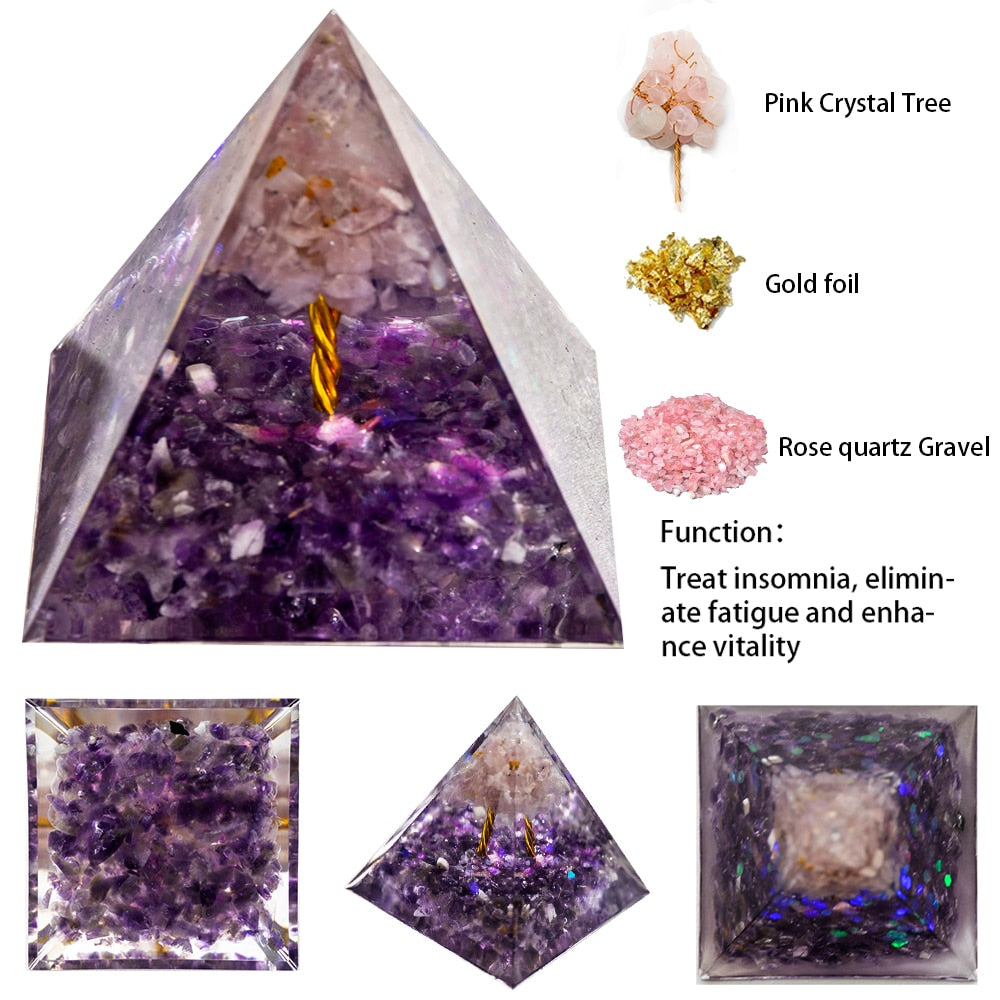 Natural Crystal Energy Generator Pyramid - The Witchy Gypsy