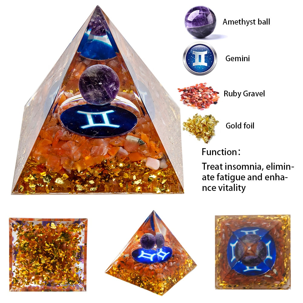 Natural Crystal Energy Generator Pyramid - The Witchy Gypsy