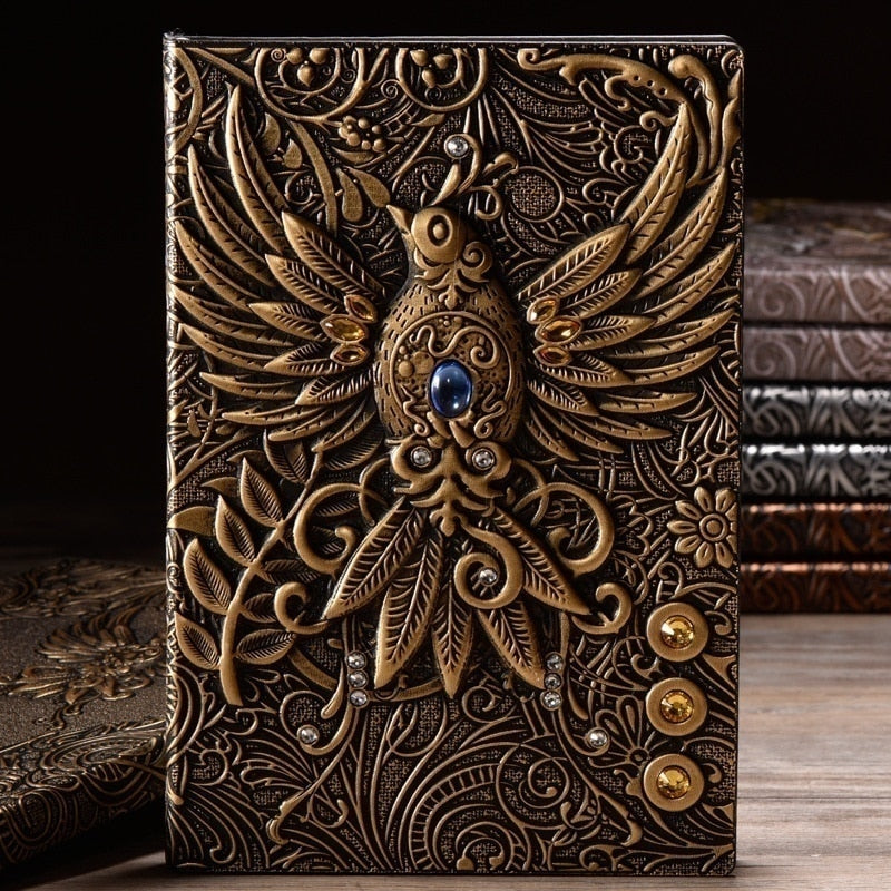 Vintage Embossed Leather Printing Travel Diary - The Witchy Gypsy